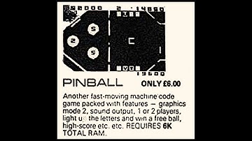 Pinball   (Acorn Atom.UK.1980..Dev. Bug Byte. Pub. Bug Byte)