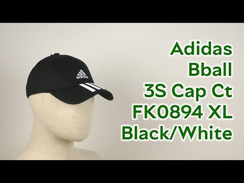 3S Cap XL FK0894 Ct Розпаковка Adidas Bball YouTube Black/White -