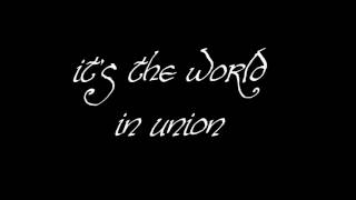 Video thumbnail of "Hayley Westenra World In Union  lyrics"