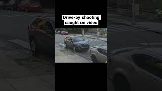 Philadelphia police are investigating a drive-by shooting in Germantown that was caught on camera