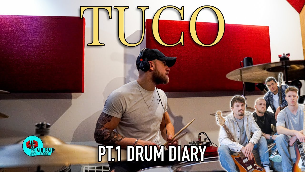 TUCO Studio Diary! DRUMS! at AIR RAID STUDIOS