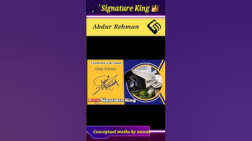 Abdur Rehman name amazing signature #shortsvadio #calligraphy #signaturestyle #conceptual_maths