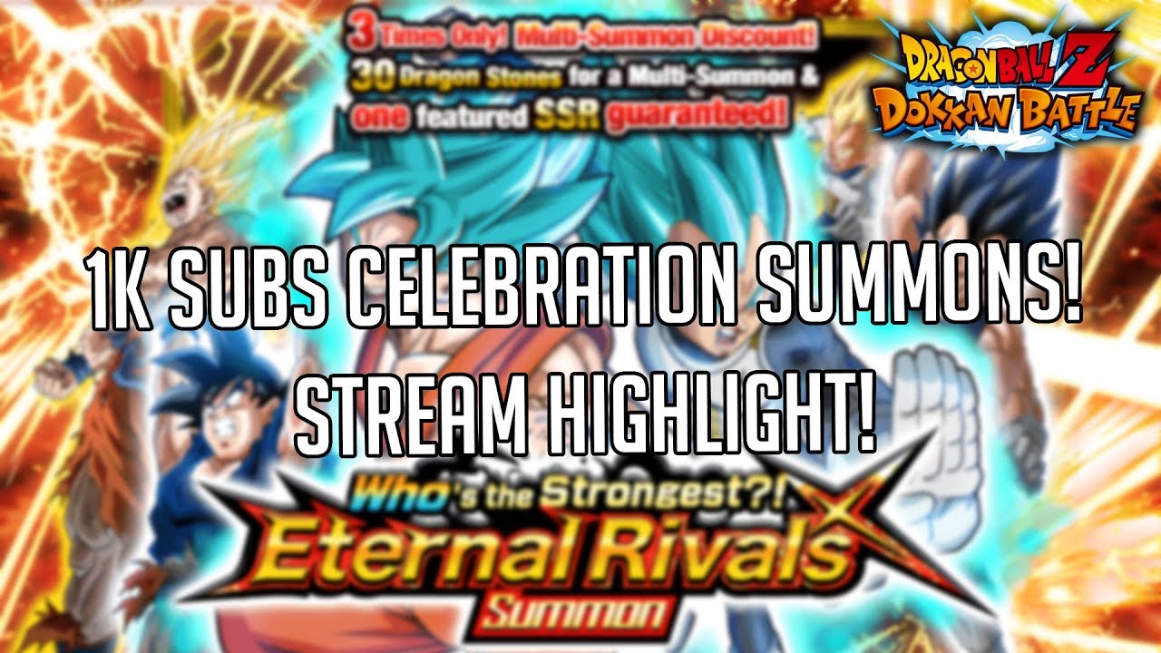 pull and bear usa 1K SUBSCRIBERS CELEBRATION SUMMONS! | Dragon Ball Z Dokkan Battle Stream Highlight #10