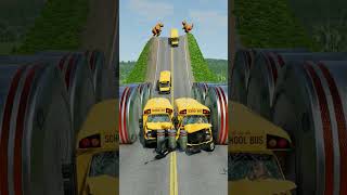 New School Bus #gamingshorts #beamngdrive #beamng #carcrash #beamngmods #realisticcrashes