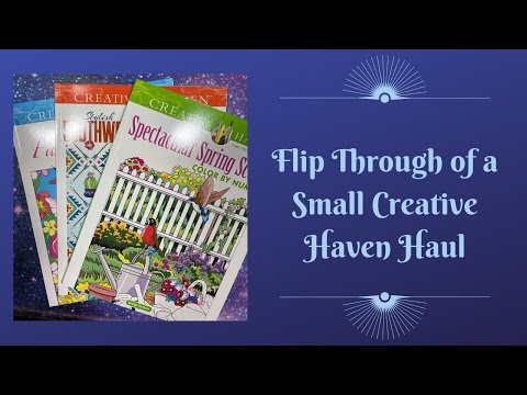 Flip Through Of Small Creative Haven Coloring Book Haul