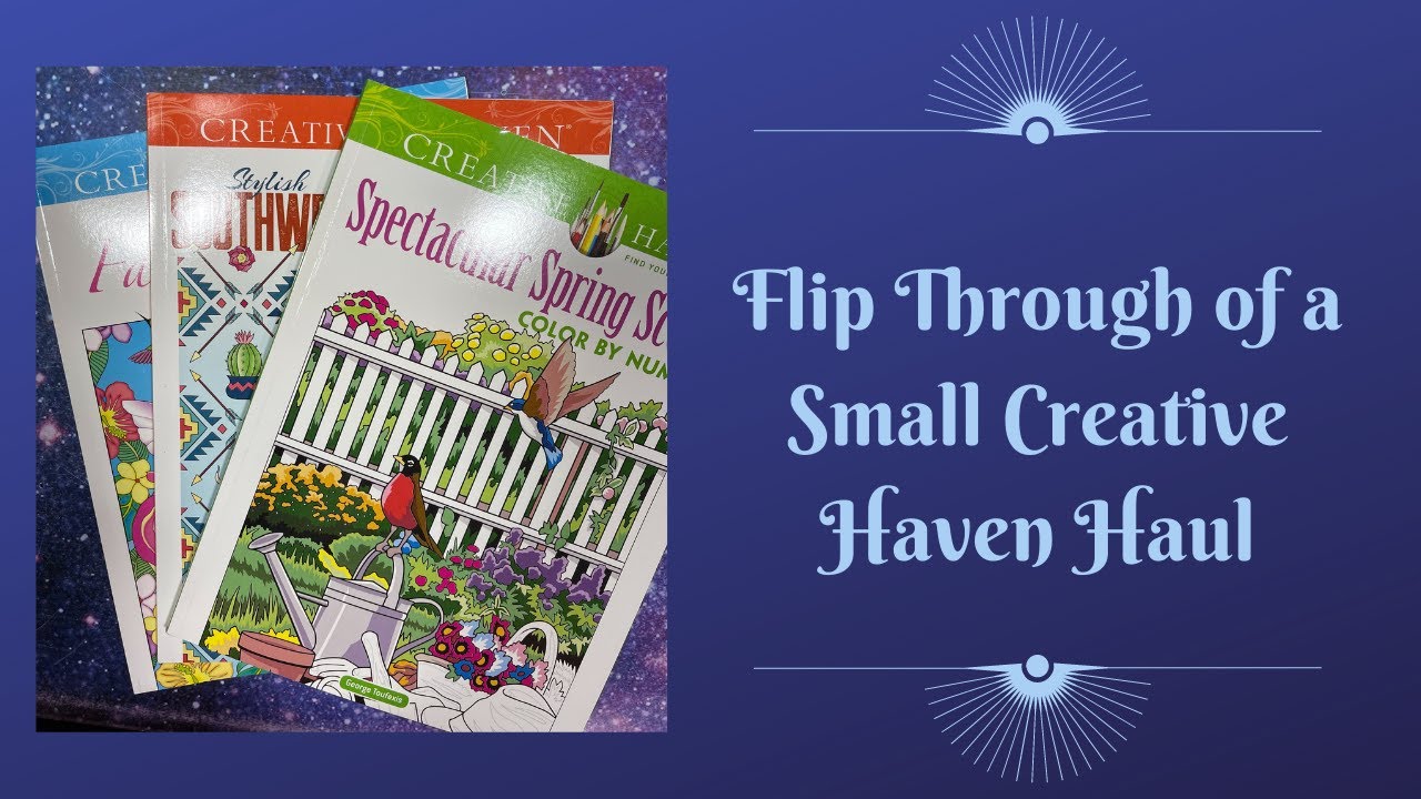 Flip Through of Small Creative Haven Coloring Book Haul - YouTube
