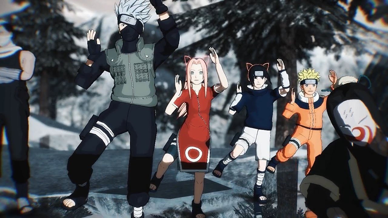 【MMD NARUTO🦊👱🏻‍♂️ 】🍥Ninja Re Bang Bangにんじゃりばんばん(EQUIPO 7)SAKURA/NARUTO/SASUKE/KAKASHI【19】