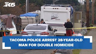 Tacoma police arrest 28-year-old man in double homicide