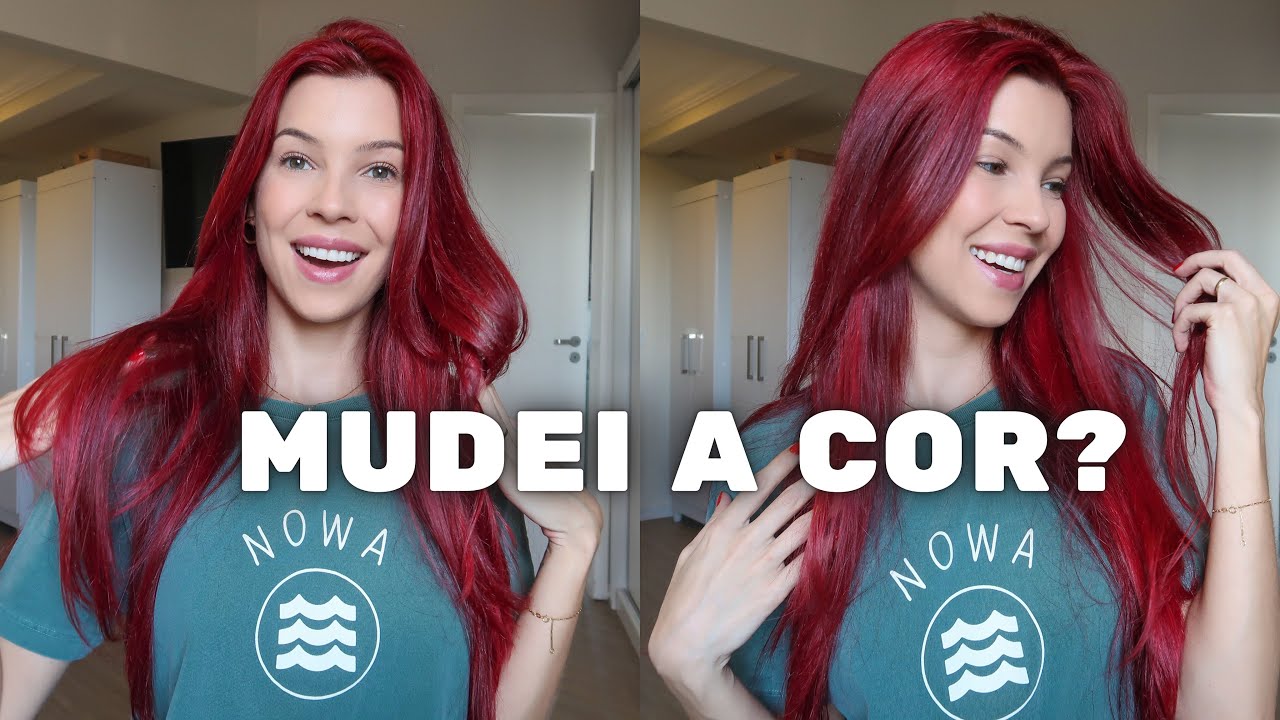 QUAL A COR ATUAL DO MEU CABELO VERMELHO + Rotina capilar das últimas semanas!