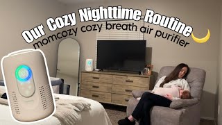 Nighttime Routine + How I Keep the Air Clean for My Kids | Momcozy Air Purifier Review