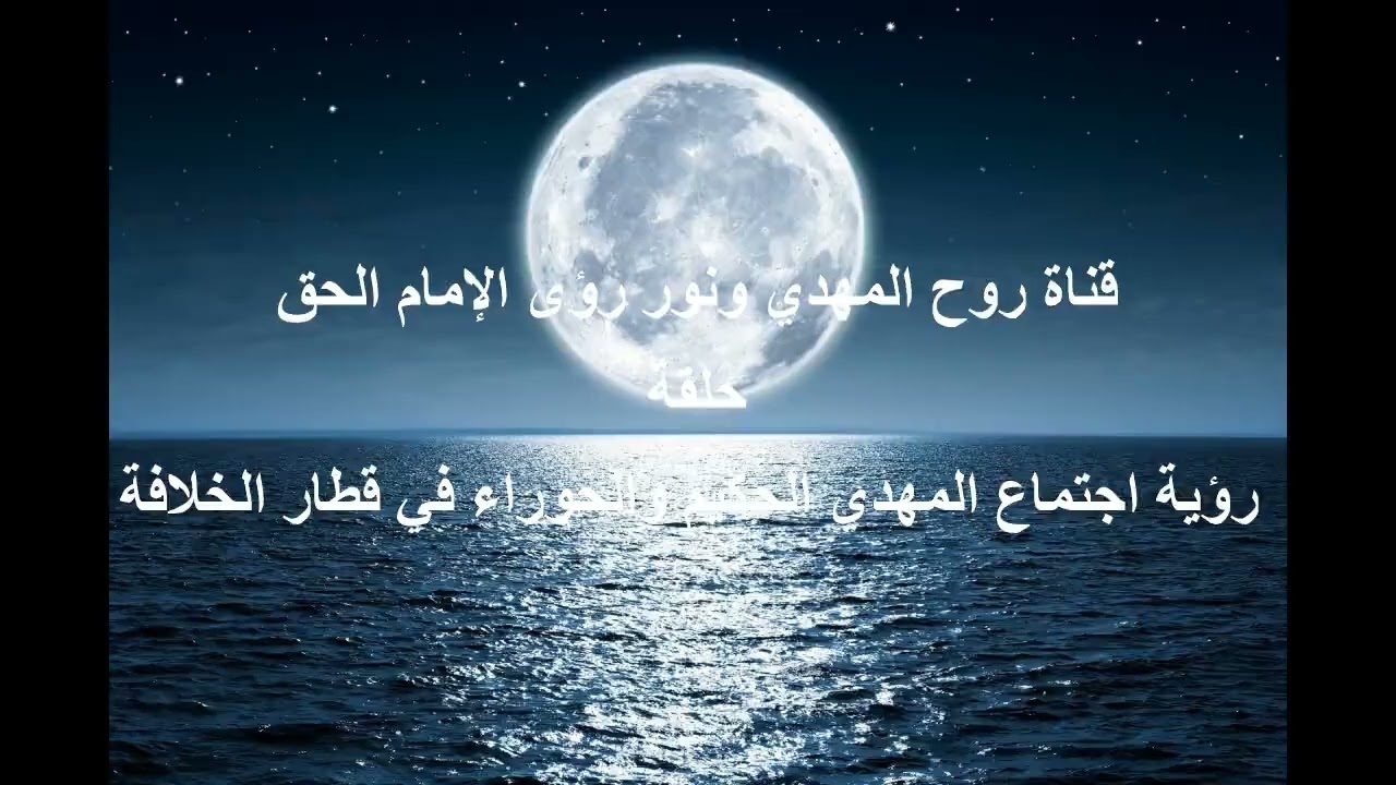 رؤية اجتماع المهدي الحكيم والحوراء في قطار الخلافة