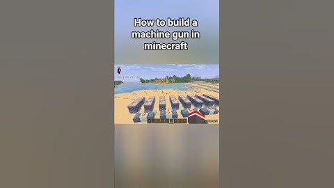 How to build a machine gun in minecraft #minecraft #tutorial