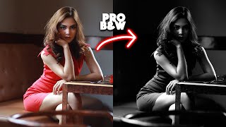 How To Get Professional Black & White Photo Effect | Photoshop Tutorial Color Grading screenshot 3