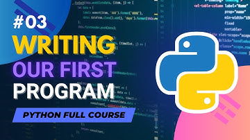 Writing Our First Program in Python | Python Full Course in Hindi/Urdu - Tutorial #3