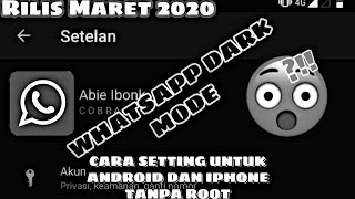 TERBARU!, Resmi Setting WhatsApp Dark Mode di Andoid dan Ios screenshot 5