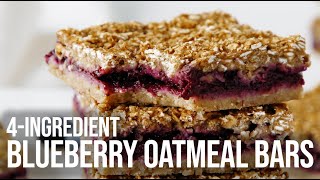4-Ingredient Blueberry Oatmeal Bars