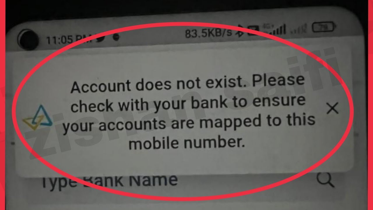 Canara Bank App Fix Account does not exist. Please check with your bank to ensure your accounts