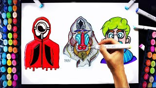 How to draw Characters under 5 minutes