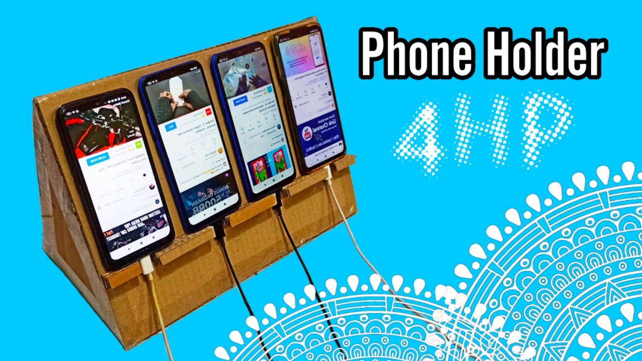 Phone Holder 4HP - DiY Tempat hp dari kardus - YouTube