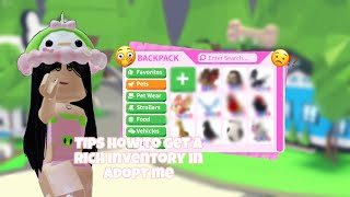 Tips how to get a rich inventory in adopt me!