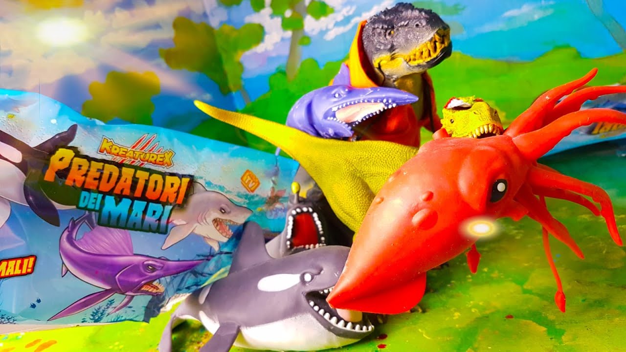 I predatori dei Mari 🦈🐙 Arex e Vastatore imparano a conoscerli!