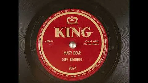 Mary Dear ~ Cope Brothers (1949)