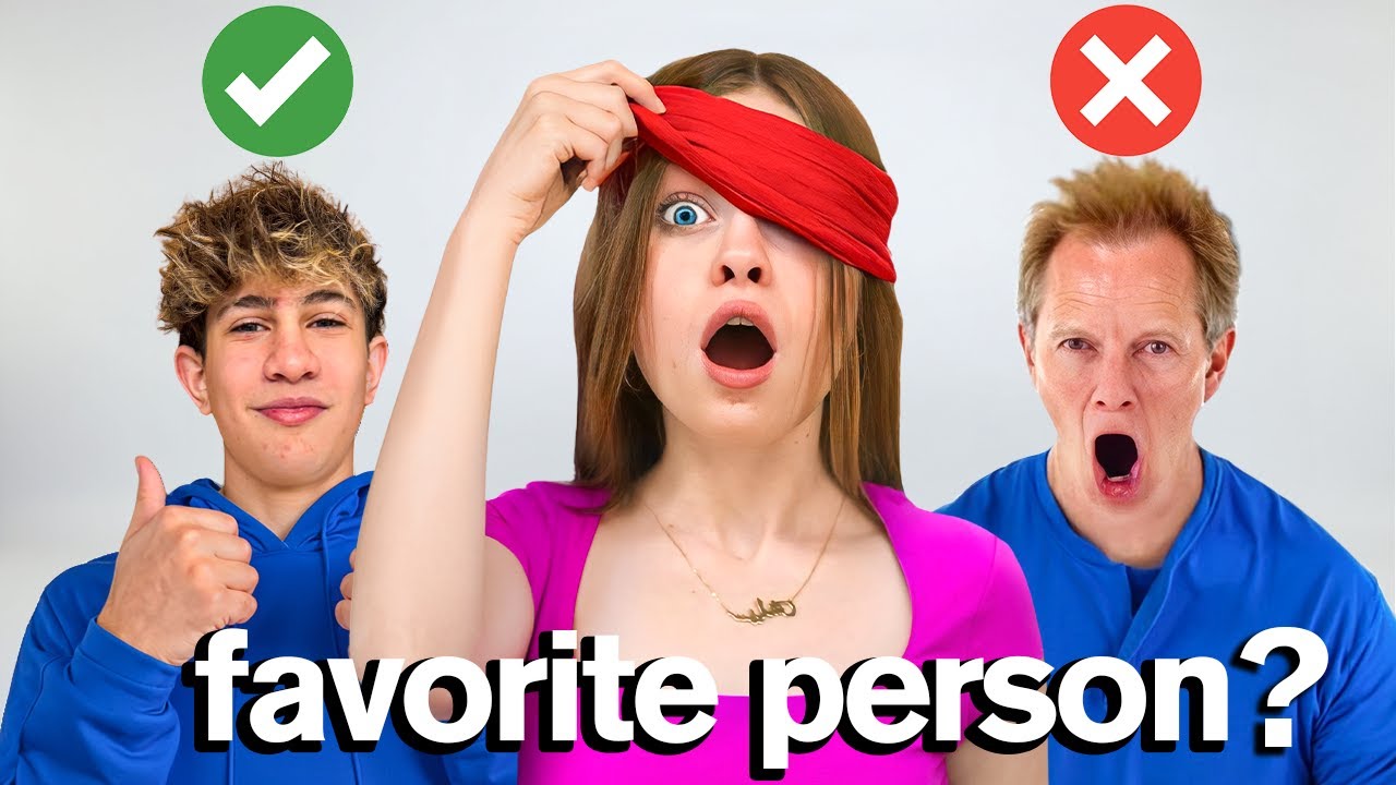 GUESS MY FAVORITE PERSON BLINDFOLDED