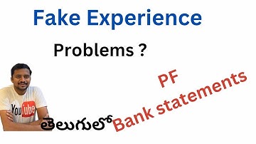 Fake experience problems in telugu || KK FUNDA || Prasanth Reddy