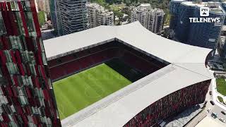 Pamje nga Arena Kombëtare njohur me emrin tregtar si Stadiumi Air Albania