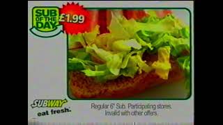 Subway Sub Of The Day Commercial 2007