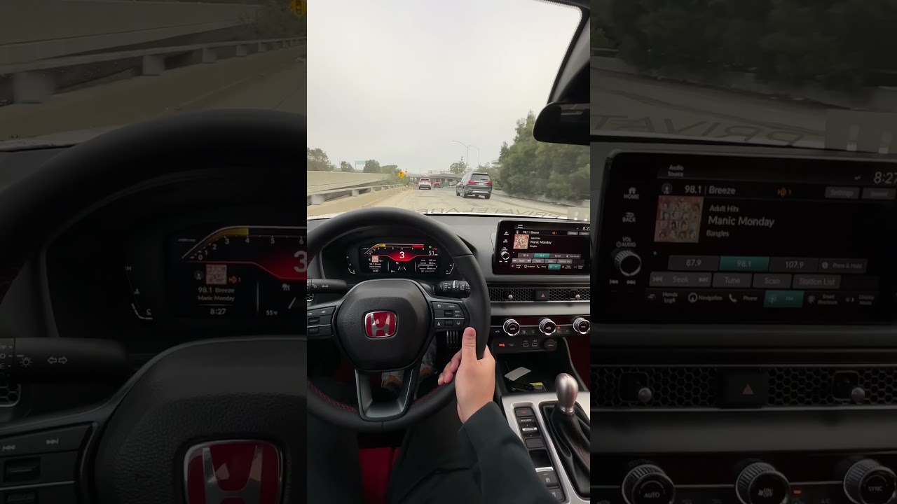 2024 Honda Civic FL5 Type-R Downshifts & Auto Rev Match  #shorts #pov #manual #typer #fl5