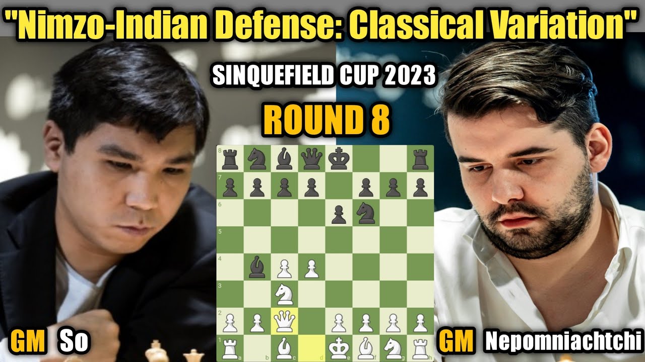 Fabiano Caruana vs Nepomniachtchi, Sinquefield Cup 2023