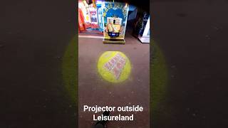 Projector Outside Leisureland In Great Yarmouth