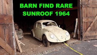 Barn Find Found sitting for 25 years- Forgotten 1964 Vw Beetle Rescued