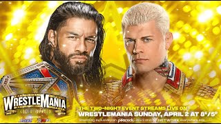 WWE WrestleMania 39 Hollywood - Card Predictions - Moving Graphics