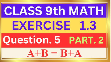 Class 9 maths exercise 1.3 question 5 part 2| math class 9 ex 1.3 q 5 part 2| dear sir Imran