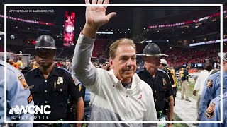 Students pay tribute after Alabama football coach Nick Saban announces retirement
