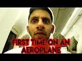 My first time on a plane  we are going pakistan