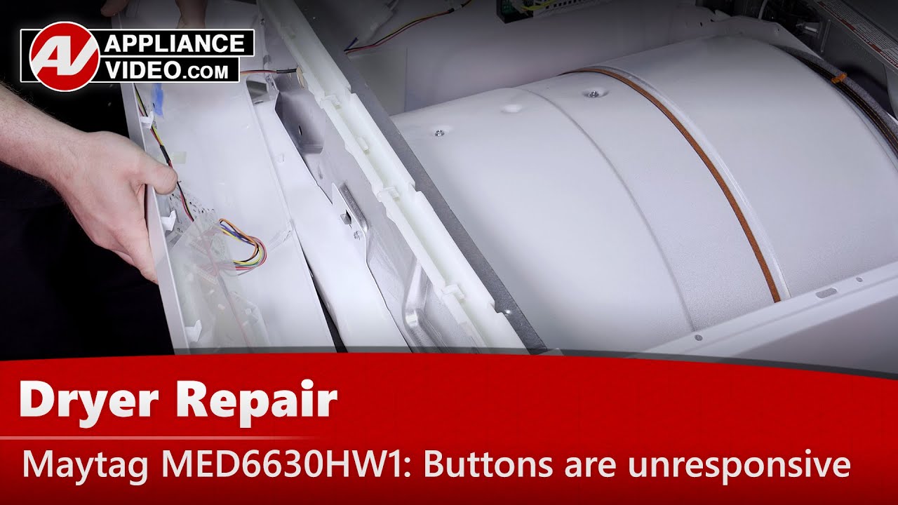 Maytag, Whirlpool & Roper Dryer Main Console Assembly Diagnostic