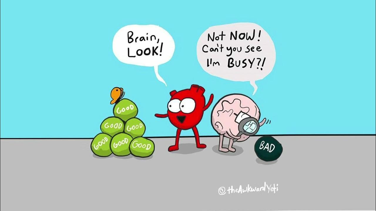 Brain saw. Карикатура мозг и сердце. Мозг юмор. Мозг и сердце Мем.