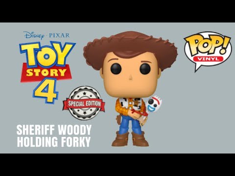 woody holding forky funko pop