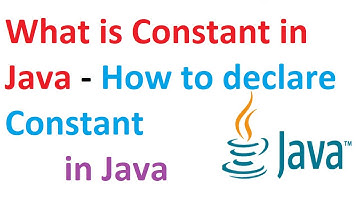 What is Constant in Java - How to declare Constant in Java