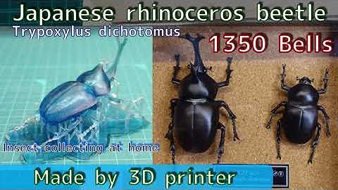 [3D printer] Making a Japanese rhinoceros beetle, Trypoxylus dichotomus [ZBrushCore]