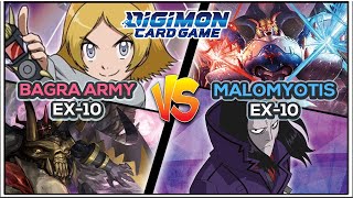 Broken Bagra Army Vs Malomyotismon Ex10 Gameplay Dcgo Digimon Tcg