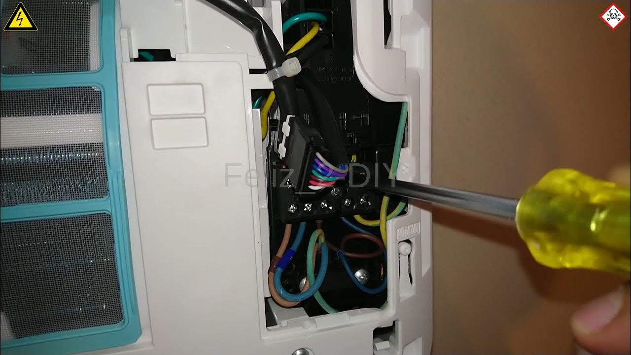Instalación de Minisplit 220V Parte 5 Conexión eléctrica entre unidad
