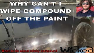 WHY CAN'T I WIPE COMPOUND OFF THE PAINT? | BLACK CAR PAINT CORRECTION BEFORE AND AFTER screenshot 5