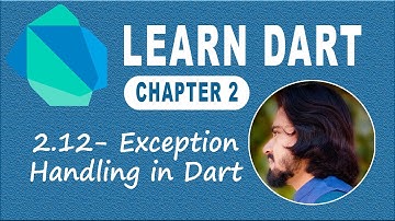 2.12 Exception Handling in Dart Programming Language | Try Catch | Learn Dart Language | Dart Course