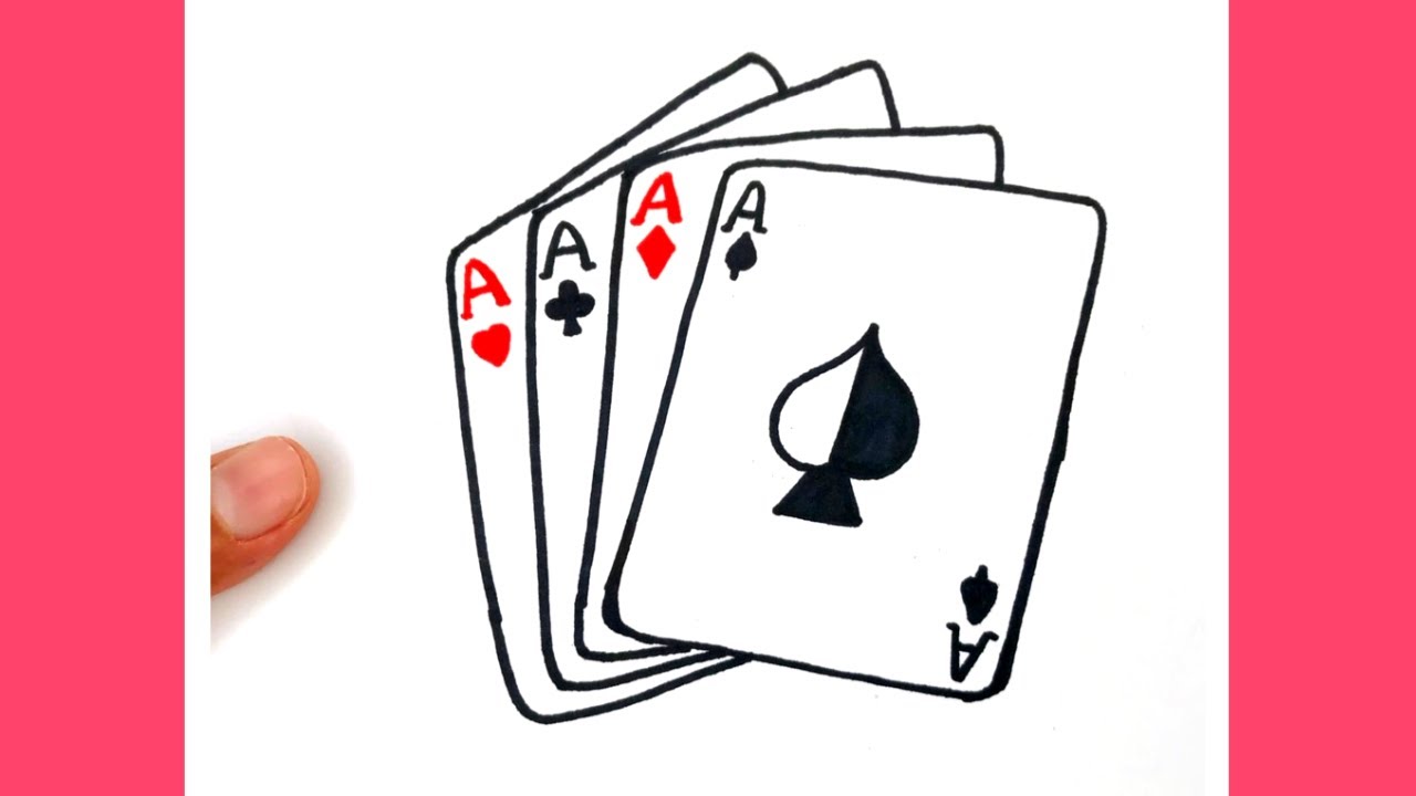 COMO DIBUJA CARTAS DE POKER - YouTube