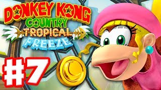 Donkey Kong Country: Tropical Freeze - Gameplay Walkthrough Part 7 - World 2: Wing Ding 100%