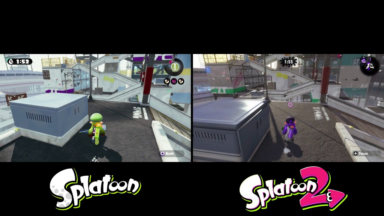 Moray Towers Comparison: Splatoon 1 Vs Splatoon 2